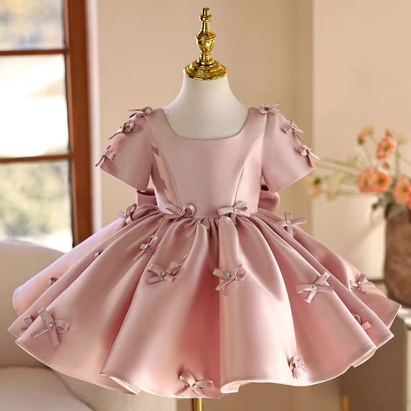 Toddler Girl Tulle Party Dress - Jill Wish J720 Abito da ragazza