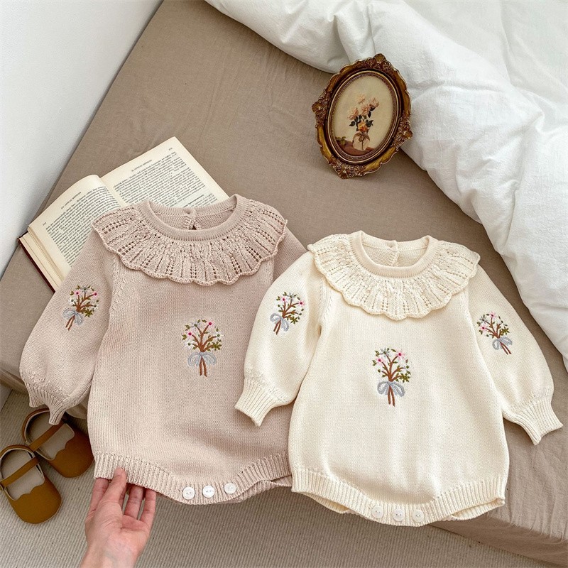 Autunno nuovo neonato pagliacc - Newborn Baby Girl Romper Floral recensione e prezzo