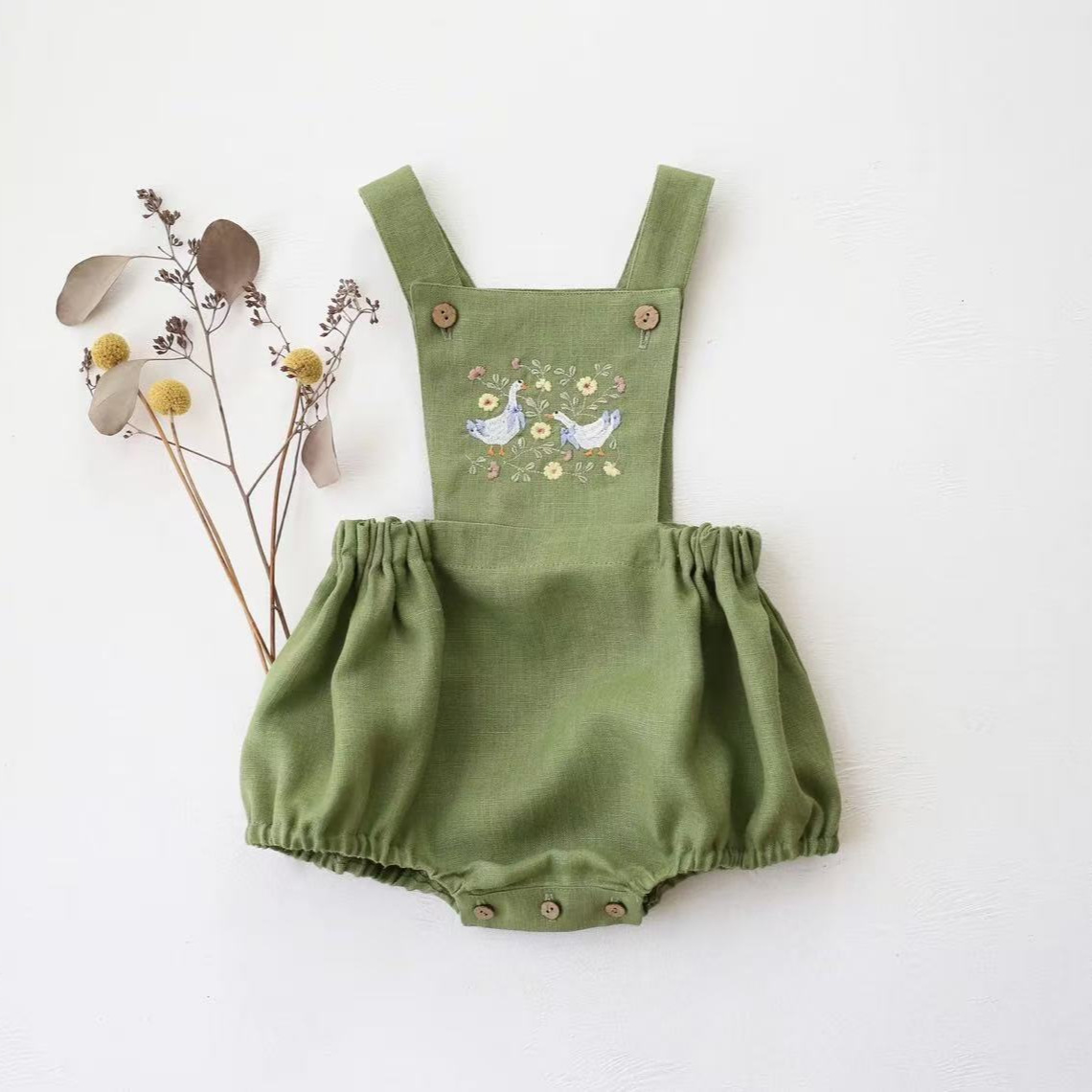 Tutina Estiva 2026 Stile Count - Baby Summer Linen Sleeveless Jumpsuit recensione e prezzo