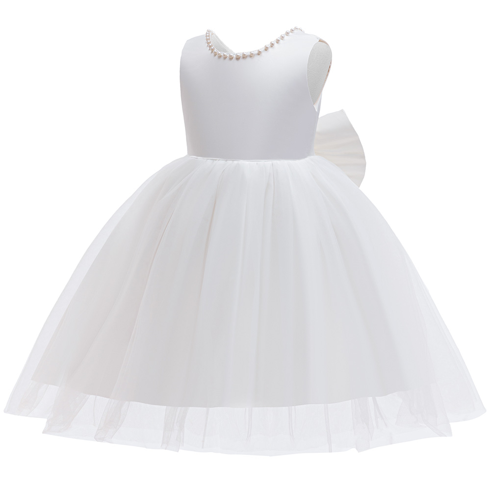 Abito elegante bianco da comun - Toddler Girl Tulle Party Dress recensione e prezzo